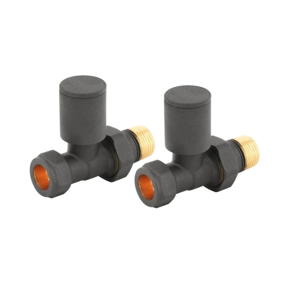 Cutout image of Redroom by Barwick Volcanic Straight Round Manual Radiator Valves